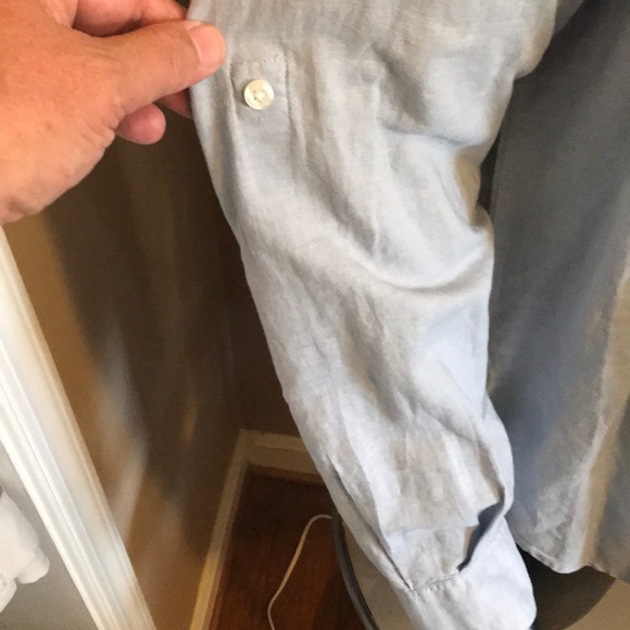 BNWT!! Perry Ellis linen cotton button down in XL - Picture 4 of 6